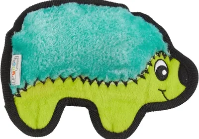 Outward Hound Durablez Minis Stuffing-Free Squeaky Dog Toy, Hedgehog, Turquoise, XS - Best Deal in Singapore