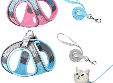 Free ad: Pack de 2 Arneses para Perro y Gato con Correa de 1.5m, Pechera Transpirable Acolchada con Tiras Reflectantes, Chaleco in Mexico. Pack de 2 Arneses para Perro y Gato con Correa de 1.5m, Pechera Transpirable Acolchada con Tiras Reflectantes, Chaleco in Mexico