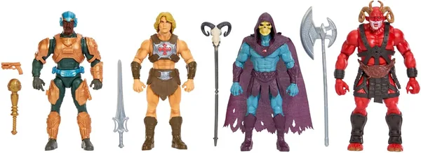 Pack de 4 Figuras de Acción Masters del Universo – Exclusivo 2026 con 14 Puntos de Articulación