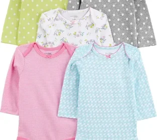 Free ad: Pacote com 5 Bodies de Manga Comprida Simple Joys by Carter's para Meninas - Melhor Preço in Brazil. Pacote com 5 Bodies de Manga Comprida Simple Joys by Carter's para Meninas - Melhor Preço in Brazil