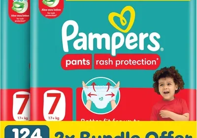 Free ad: Pampers Rash Protection Pants Diapers Size 7+ (20+kg), 360° Leak-Free Fit, +50% Aloe Vera Lotion, 39% Off in Oman. Pampers Rash Protection Pants Diapers Size 7+ (20+kg), 360° Leak-Free Fit, +50% Aloe Vera Lotion, 39% Off in Oman
