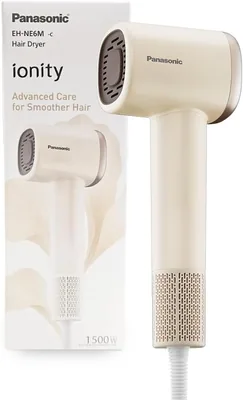 Panasonic Hair Dryer with Powerful Linear Air Flow, 430 Million Negative Ions, 2 Speed and 4 Heat Se