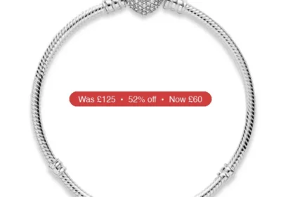 Pandora Moments Cubic Zirconia Pave Heart Clasp Snake Chain Bracelet - 52% Off in United States