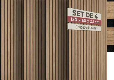 Free ad: Paneles decorativos de pared Tectake® MDF, Veneer de madera real, Excelentes acústica, Tela de fieltro y tela de madera, Aislamiento acústico - 60 x 1 in Spain. Paneles decorativos de pared Tectake® MDF, Veneer de madera real, Excelentes acústica, Tela de fieltro y tela de madera, Aislamiento acústico - 60 x 1 in Spain
