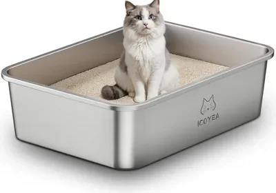 Free ad: Panière à litière en acier inoxydable pour grands chats, chatons et lapins, XXL, anti-adhésive, sans odeur, facile à nettoyer - Meilleure offre in Belgium. Panière à litière en acier inoxydable pour grands chats, chatons et lapins, XXL, anti-adhésive, sans odeur, facile à nettoyer - Meilleure offre in Belgium
