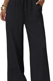 Free ad: Pantalones de Mujer BPDDKA de Pierna Ancha con Cordón Ajustable y Bolsillos para Vacaciones de Verano in Mexico. Pantalones de Mujer BPDDKA de Pierna Ancha con Cordón Ajustable y Bolsillos para Vacaciones de Verano in Mexico