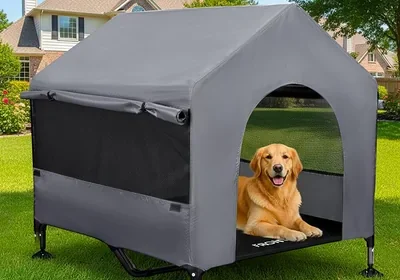 Free ad: PAWMMO Caseta para Perros 107 cm (42") para Exteriores e Interiores con Ventanas de Malla Transpirable, caseta 2 en 1 para Pequeños y Medianos in Mexico. PAWMMO Caseta para Perros 107 cm (42") para Exteriores e Interiores con Ventanas de Malla Transpirable, caseta 2 en 1 para Pequeños y Medianos in Mexico