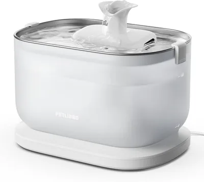 PETLIBRO Cat Water Fountain – Stainless Steel, Quiet 2.5L Automatic Fountain, Best Deal