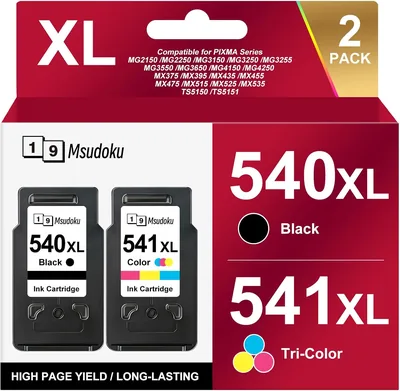 PG-540XL CL-541XL Druckerpatronen Kompatibel mit Canon Druckerpatronen 540XL 541XL PG-540 Schwarz CL-541 für Canon Pixma – 32% Rabatt