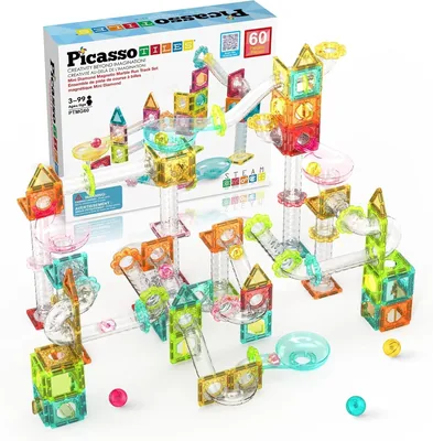 PicassoTiles 60pc Magnet Tiles Set – Best Deal