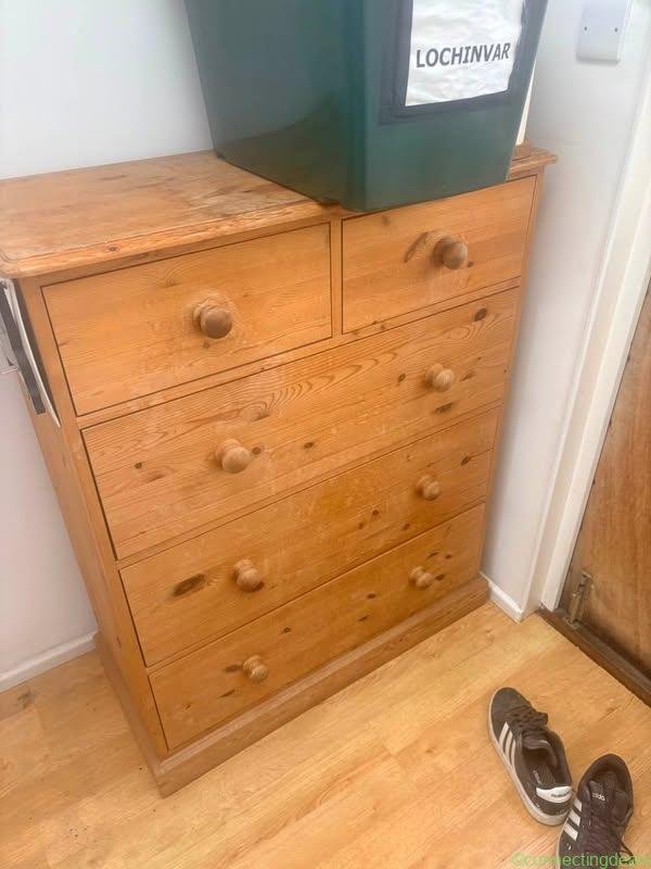Pine drawers 950 wide x 1200 high