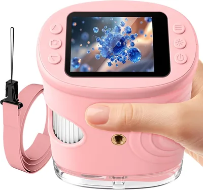 PINREK Kids Microscope 1000X Digital, Handheld Adventure Microscope