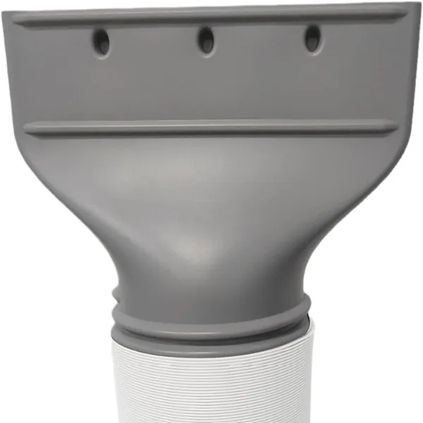 Platt luftkolding utladdningssvartare Adapter för Vindöksmåler, Dragerlig AC Hosar Anslutning, 130/150mm Diameter