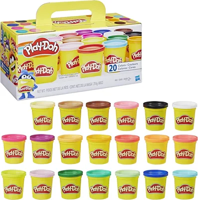 Play-Doh A7924EUC Super Farben Set (20 Stück), Modelliermasse für kreative Fantasie
