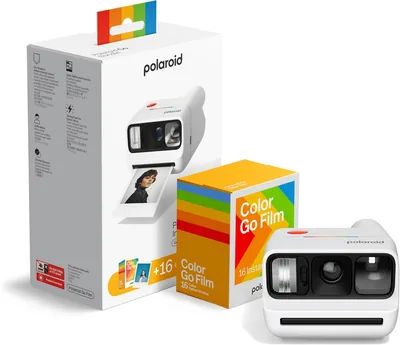 Polaroid – Cámara Instantánea Go Gen 3 Blanca + Bundle de Películas Go Color (16 Fotos) Mejor Oferta