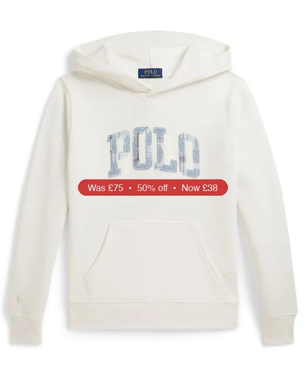 Polo Ralph Lauren Boys’ 8-20 Logo Fleece Hoodie – 50% Off