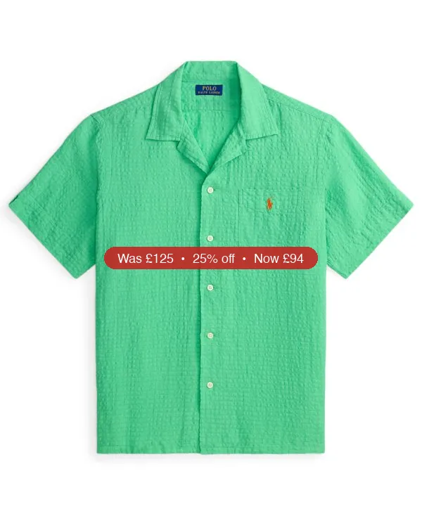 Polo Ralph Lauren Classic-Fit Linen-Blend Seersucker Shirt – 25% Off