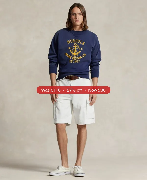 Polo Ralph Lauren Men’s 10-1/2-Inch Relaxed Fit Twill Cargo Shorts – 27% Off
