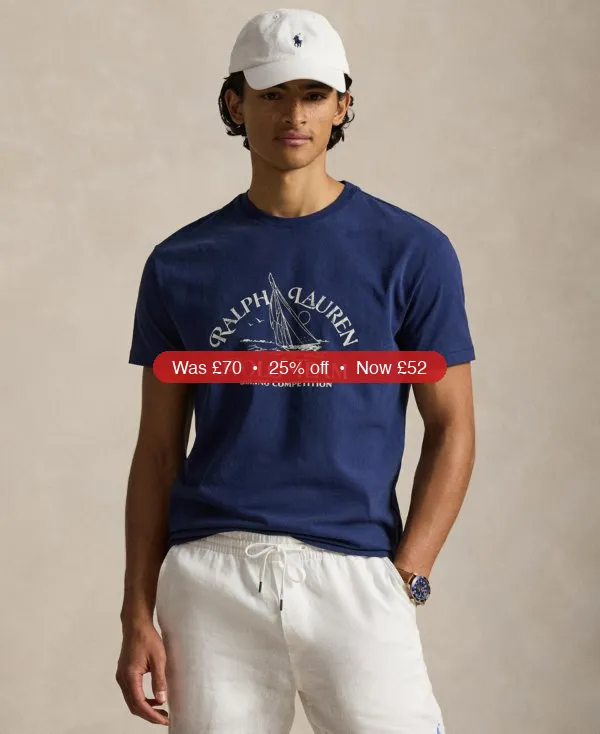 Polo Ralph Lauren Men’s Crewneck T-Shirt – 25% Off