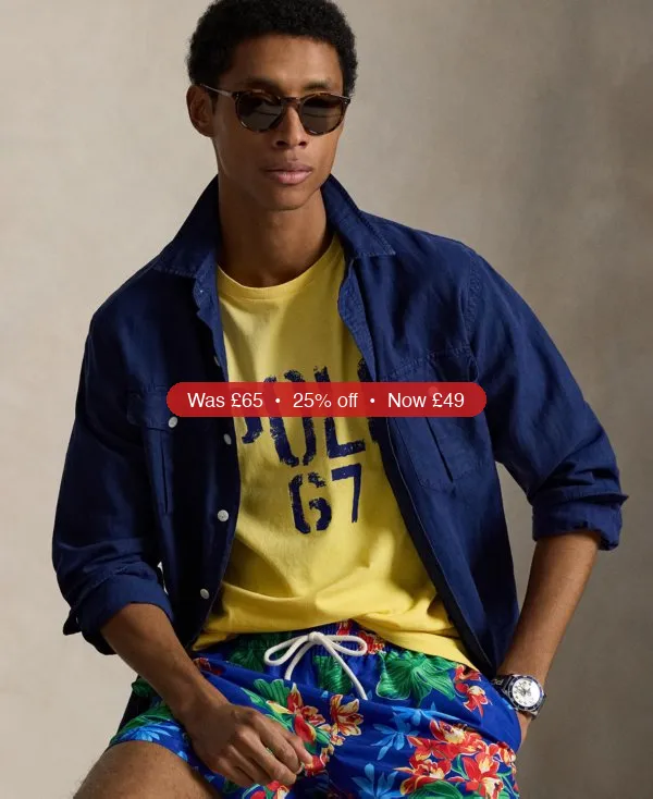 Polo Ralph Lauren Men’s Graphic Polo 67 T-Shirt – 25% Off