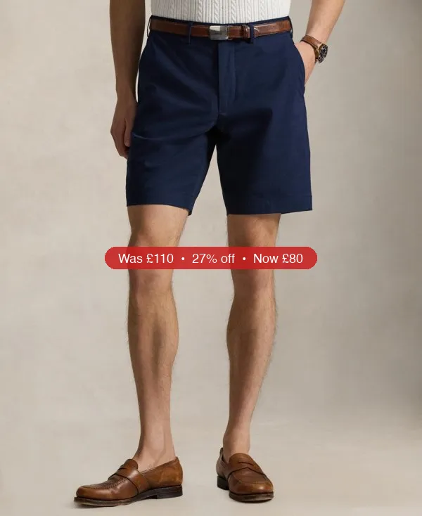 Polo Ralph Lauren Men’s Straight-Fit Performance Shorts – 27% Off