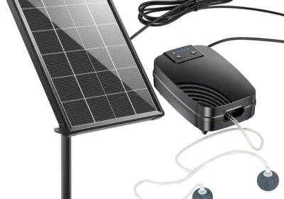 POPOSOAP 4W Solarpondlüfter mit 2200 mAh Akku und Solarmodul, 3 Betriebsarten - 17% Rabatt in Austria