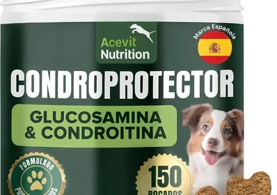 Protector de Cartílagos para Perros, 150 Unidades, 100% Natural, Antiinflamatorio, Articulaciones y Cartílago, Contra la Artritis con Colágeno, G in Spain