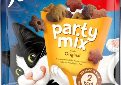 Purina Felix Party Mix Original Adulto Cat Snack con Pollo, Hígado y Pavo - Paq. de 5 Bolsas de 200 g - Mejor Oferta in Spain