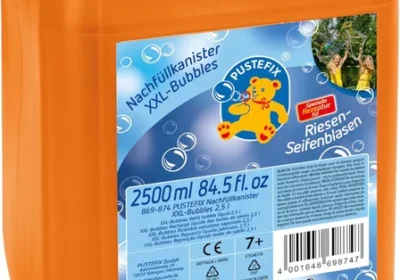 Free ad: Pustefix XXL Bubbles Refill Kanister, 2,5 L Blubberwasser, Blasen, Made in Germany, Riesenblasen für Hochzeit, Kinder in Slovenia. Pustefix XXL Bubbles Refill Kanister, 2,5 L Blubberwasser, Blasen, Made in Germany, Riesenblasen für Hochzeit, Kinder in Slovenia
