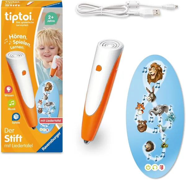Ravensburger Tiptoi Pen mit Song Board 00233: Lernsystem zum Spaßlernen, ab 2 Jahren, Best Deal