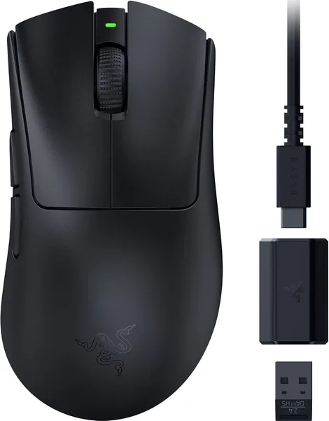Razer DeathAdder V3 HyperSpeed – Souris de jeu sans fil ergonomique ultra-légère avec 26K DPI (55g, douce au toucher)