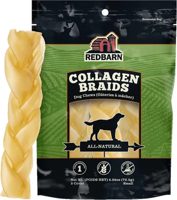 Redbarn Small Braided Collagen Sticks for Dogs – 3 Count | Best Deal