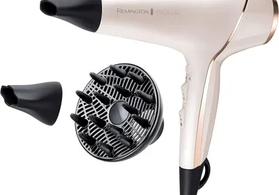 Remington Haarfön med 2400W AC motor, 3 styling-nöttor, iongenerator, 3 växlingar mellan häring och snabbhet, koldluftfunktion, turb - 14% avrabb in Sweden