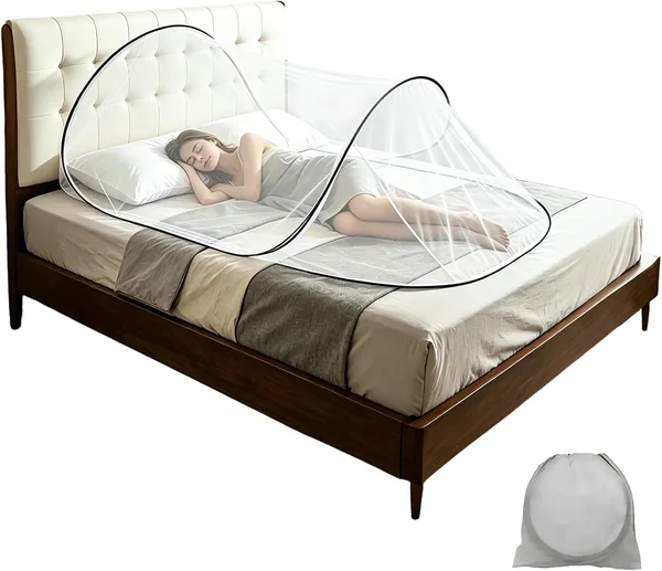 Répulsif à moustiques dellyy, filet anti-moustiques pliable, 200 x 80 x 56 cm, pour la maison et le camping – Meilleure offre