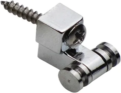 Retenedores de cuerdas de guitarra eléctrica de metal con rodillo guía para árboles, negro + cromo – Mejor Oferta