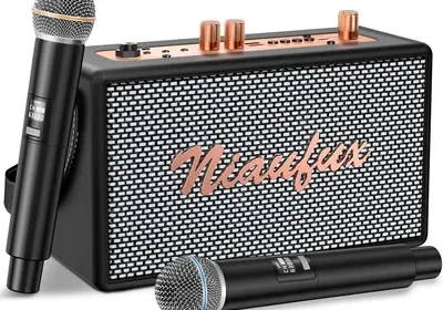 Free ad: Retro Karaoke Machine Bluetooth Speaker - 2 Mic, PA System in Singapore. Retro Karaoke Machine Bluetooth Speaker - 2 Mic, PA System in Singapore
