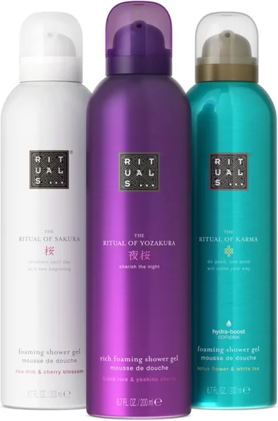Rituals Duschschaum Geschenkset – Luxus-Pflegeset The Ritual of Sakura, Karma und Yozakura – 3 x 200 ml Best Deal