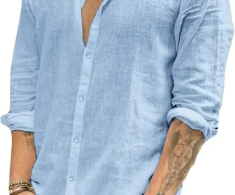 Free ad: Runcati Homme Chemise à Manches Longues Col Turned-Down en Linen - Meilleur Prix in France. Runcati Homme Chemise à Manches Longues Col Turned-Down en Linen - Meilleur Prix in France