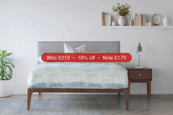 Samuel Bed Frame | Single | 3ft | Walnut Effect – 18% Off
