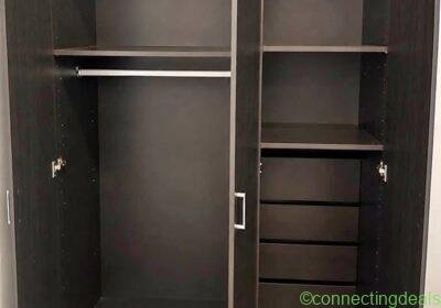 Free ad: Sauder 3 Door Wardrobe, Espresso in Toronto. Sauder 3 Door Wardrobe, Espresso in Toronto