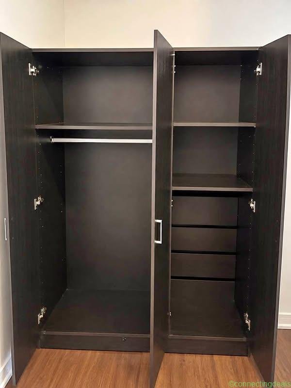 Sauder 3 Door Wardrobe, Espresso