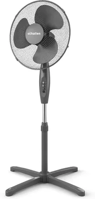 Schallen 16″ Electric Oscillating Floor Fan (Grey) Best Deal