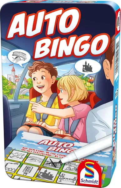 Schmidt Spiele 51434 Car Bingo Bring Me mit Spiel in Metalldose, bunt | 35% Rabatt