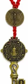 Free ad: Seis Manos Colgante San Benito con Llave Abre Caminos, Cobre | Tres Modelos, Incluye Oración, Bolsa de Organza, Hecho a Mano in Mexico. Seis Manos Colgante San Benito con Llave Abre Caminos, Cobre | Tres Modelos, Incluye Oración, Bolsa de Organza, Hecho a Mano in Mexico