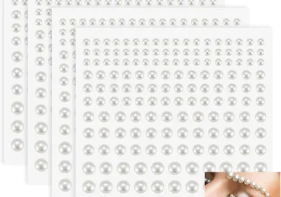 Free ad: Self Adhesive Pearl Stickers 660 Pcs DIY Decor in United Arab Emirates. Self Adhesive Pearl Stickers 660 Pcs DIY Decor in United Arab Emirates