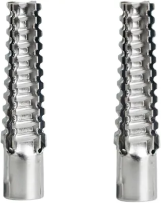 Serrated Steel Wall Anchors – Metal Expansion Anchor Tubes for M5-M10 Concrete Wall Fasteners with Self-Tapping Screws