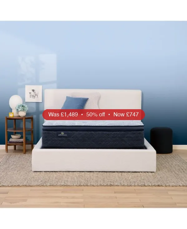 Serta Perfect Sleeper Blue Lagoon Night 14″ Plush Pillow Top Mattress Collection – 50% Off