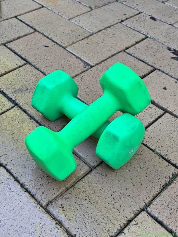 Set of 5kg dumbbells