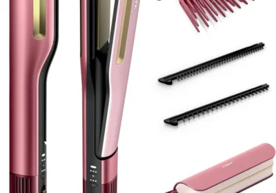 Shark SilkiPro Glätteisen + Haartrockner in einem mit Hitze-Resistenter Aufbewahrungstasche - Pink [HT401EUPK] 20% Rabatt in Slovenia