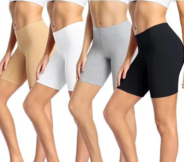 Shorts de compression pour femmes Wirarpa – 4 packs de shorts en coton – 19% de réduction